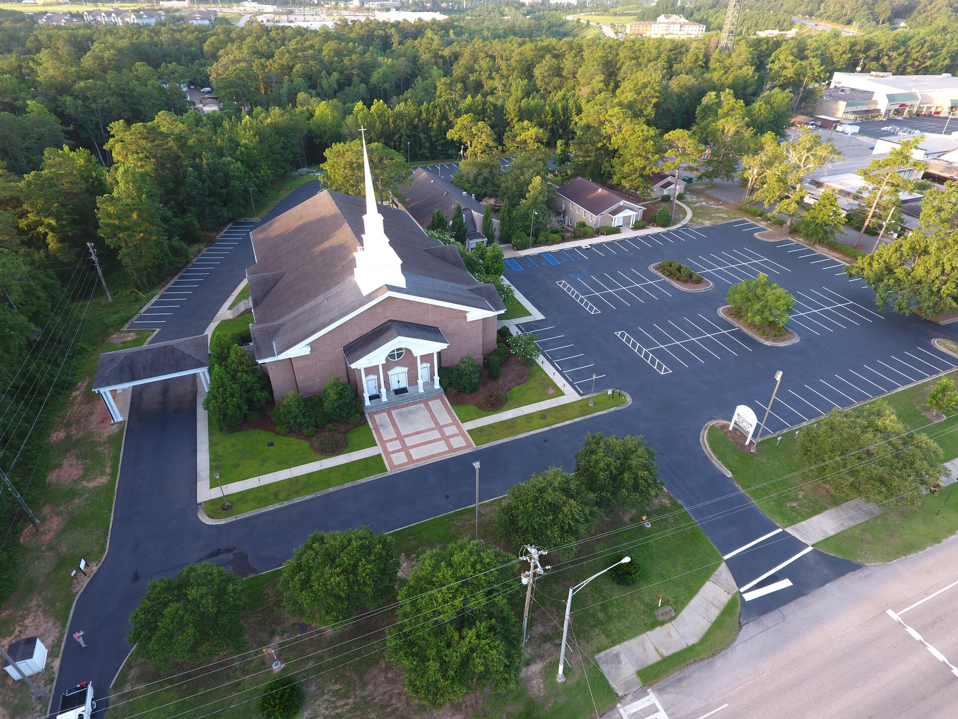 Aerial view of the Spanish Fort UMC main campus